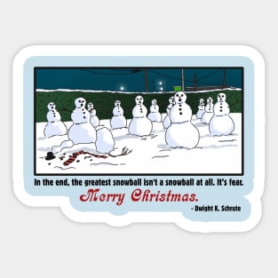 Merry Christmas from Dwight Schrute Sticker